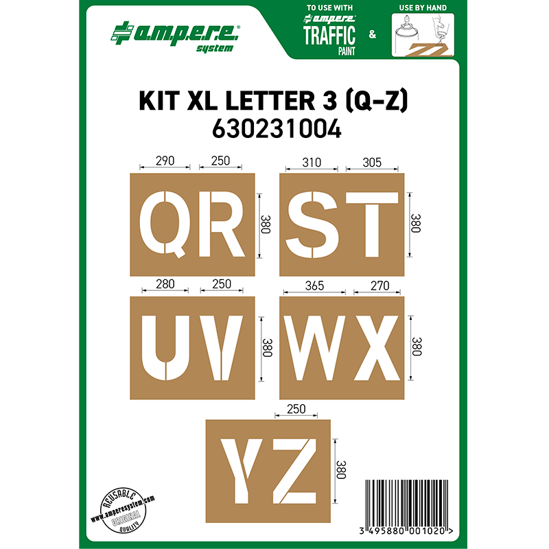 letter stencils kit