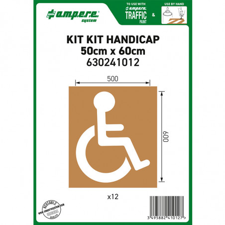Kit of 12 Disabled stencils 50x60cm